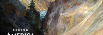 Thomas Moran, Grand Canyon of the Yellowstone (detail), 1872, oil on canvas mounted on aluminum, 213 x 266.3 cm (Smithsonian American Art Museum, Lent by the Department of the Interior Museum, L.1968.84.1)