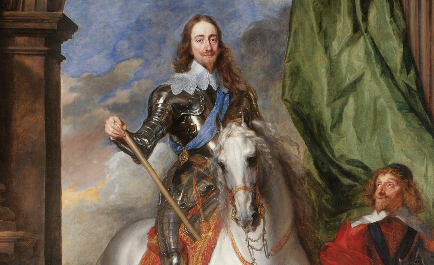 Anthony van Dyck, Charles I with M. de St. Antoine, detail, 1633, Oil on canvas, 370 x 270 cm (Queen’s Gallery, Windsor Castle)