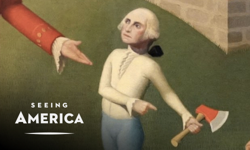 1939<br>Revisiting the myth of George Washington and the cherry tree with Grant Wood