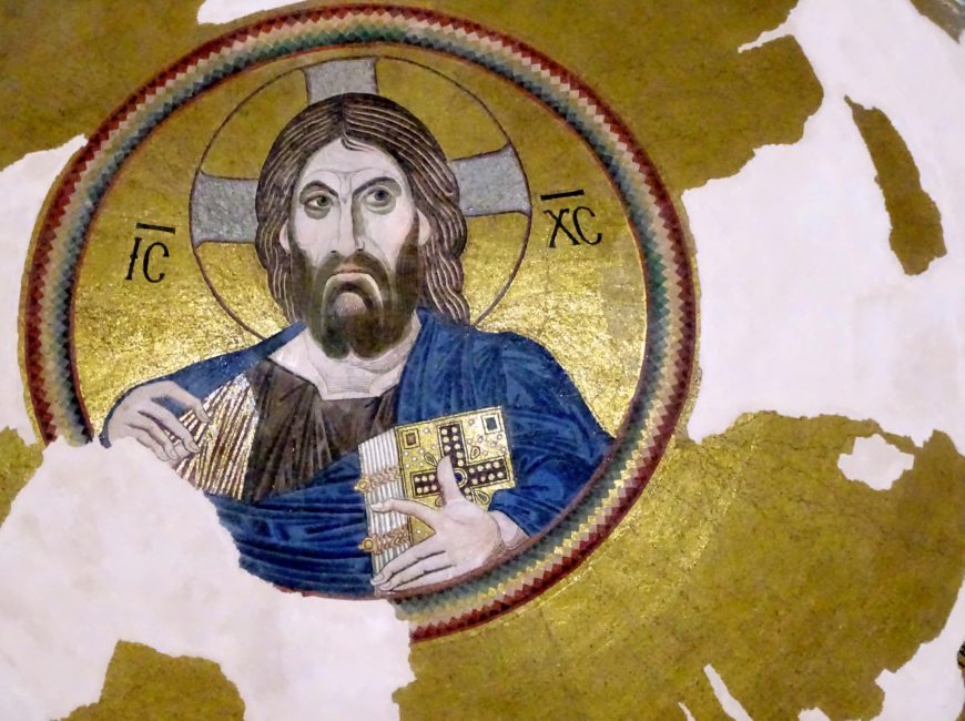 Christ Pantokrator mosaic, dome, Daphni monastery, Chaidari, c. 1050–1150 (photo: Mark L. Darby, all rights reserved)