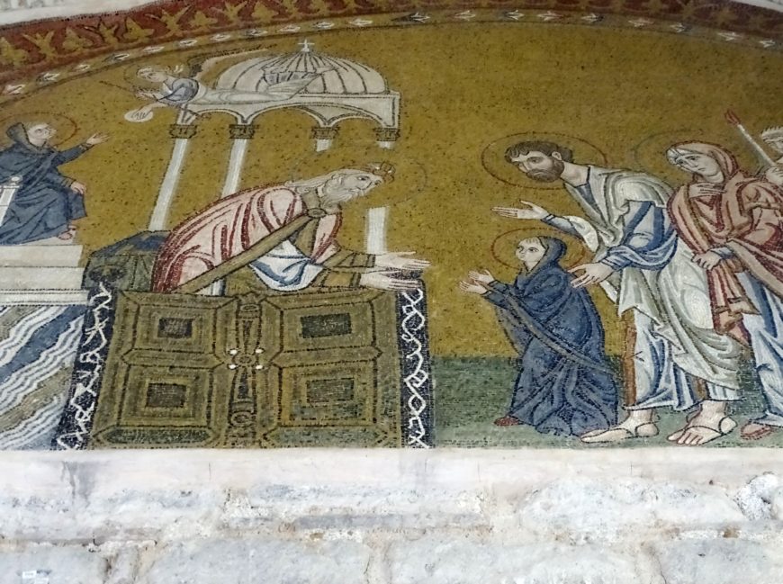 Presentation of the Virgin in the Temple, narthex, Daphni monastery, Chaidari, c. 1050–1150 (photo: Mark L. Darby, all rights reserved)