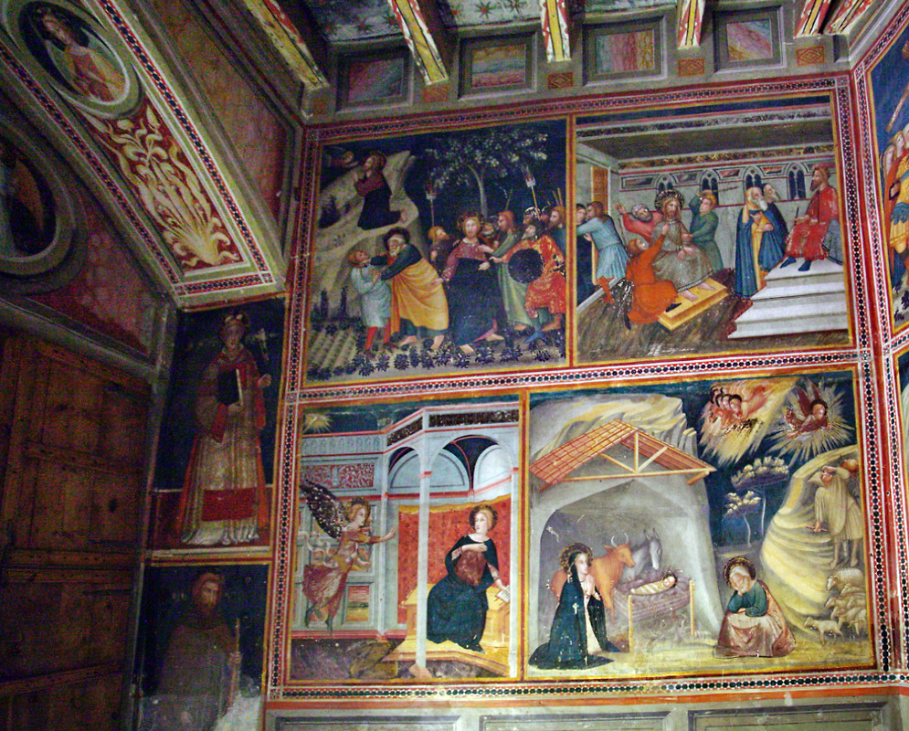 Ferrer Bassa, frescoes of the Chapel of Saint Michael, Santa María of Pedralbes, Barcelona, Catalonia, Spain, 1343/1346-1348 (public domain)