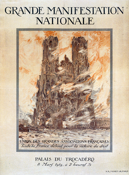 Grande Manifestation Nationale, 1919, color lithograph, 80 x 59 cm (Library of Congress)