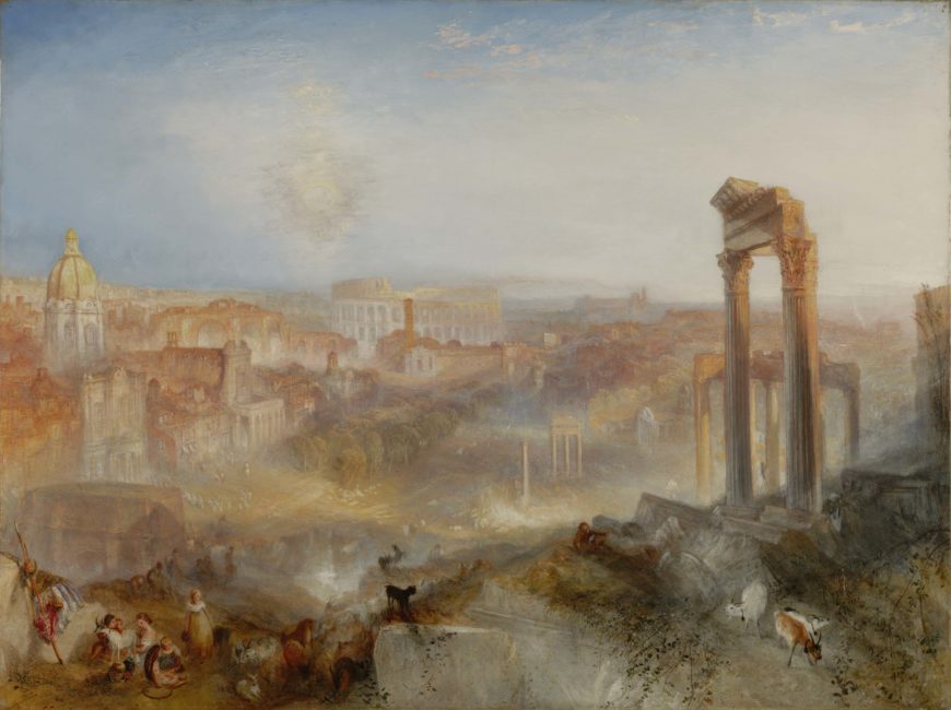 Joseph Mallord William Turner, Modern Rome - Campo Vaccino, 1839, oil on canvas, 91.8 x 122.6 cm (The J. Paul Getty Museum)