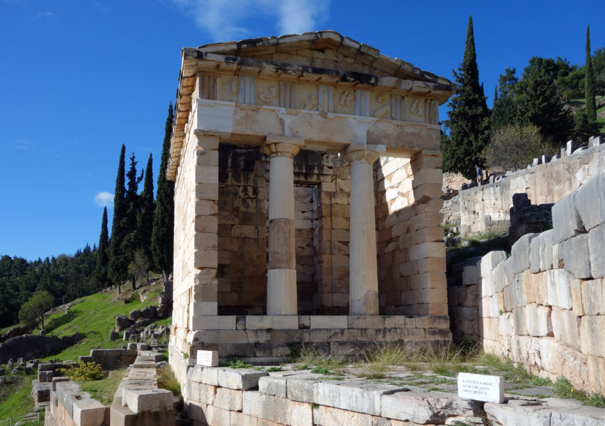 Athenian Treasury (reconstruction) Sanctuary of Apollo, Delphi, Greece