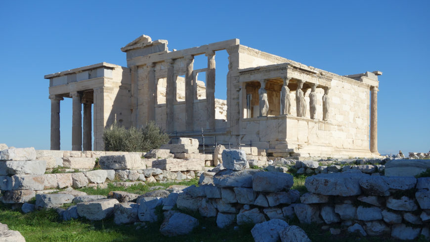 The Erechtheion, 421-405 B.C.E. (Classical Greek), Acropolis, Athens