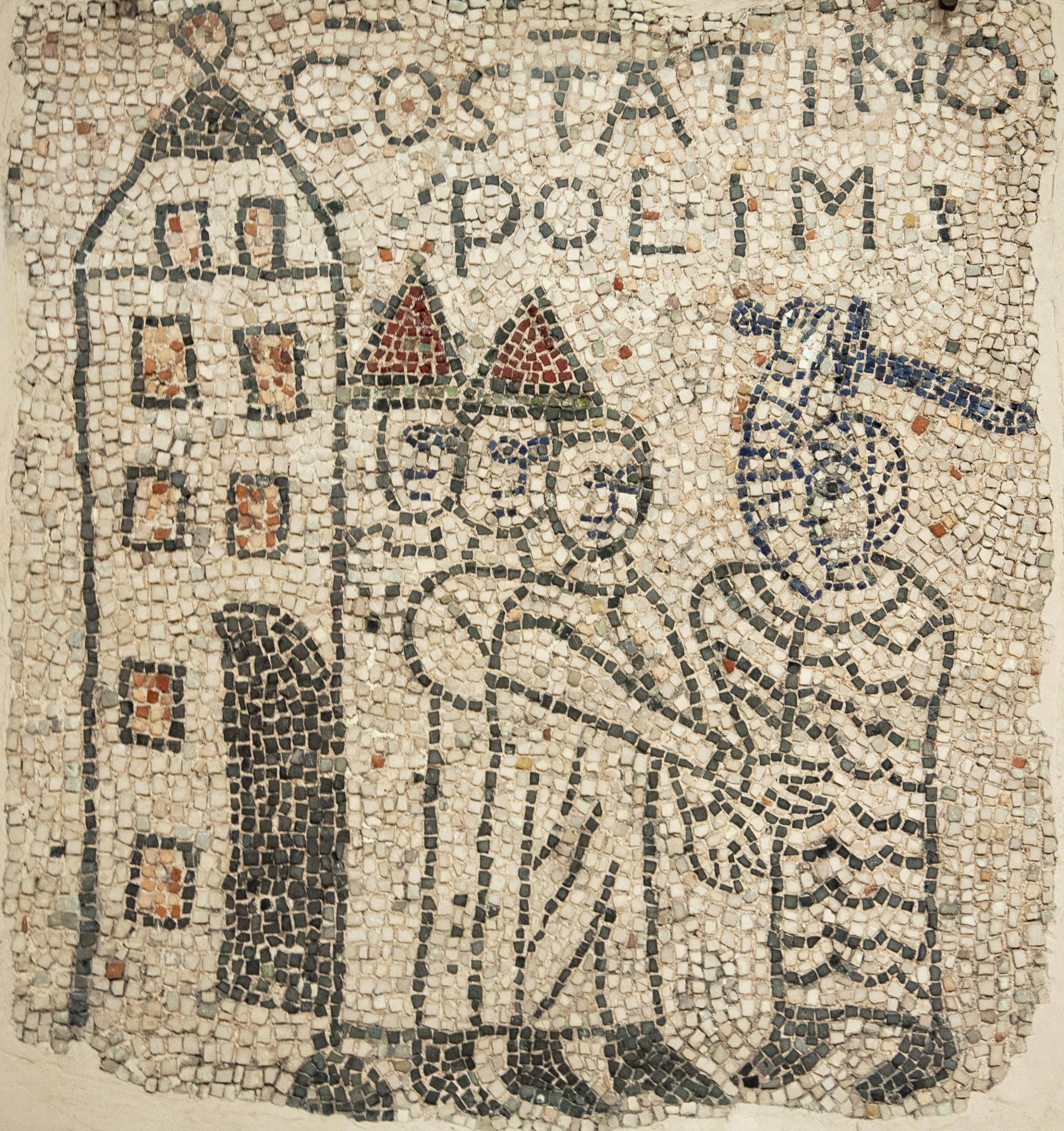 Crusader attacking Constantinople, pavement mosaic, c. 1213, San Giovanni Evangelista, Ravenna (photo: Evan Freeman CC BY-NC-SA 4.0)