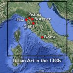 Italian Art 1300s map
