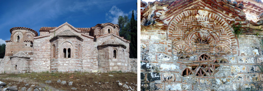 St. Demetrius, 13th century, Kypseli (left) and St. Nicholas, Mesopotam (Albania) (right) (left photo: © Robert Ousterhout; right photo: Wolfgang Sauber, CC BY-SA 4.0)