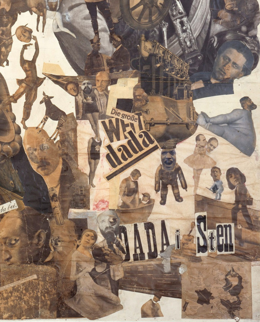 Hannah Höch, detail of Cut with the Kitchen Knife Dada Through the Last Weimar Beer-Belly Cultural Epoch in Germany, collage, mixed media, 1919-1920