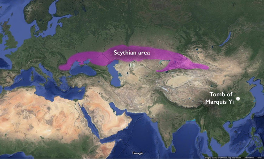 map of scythian area