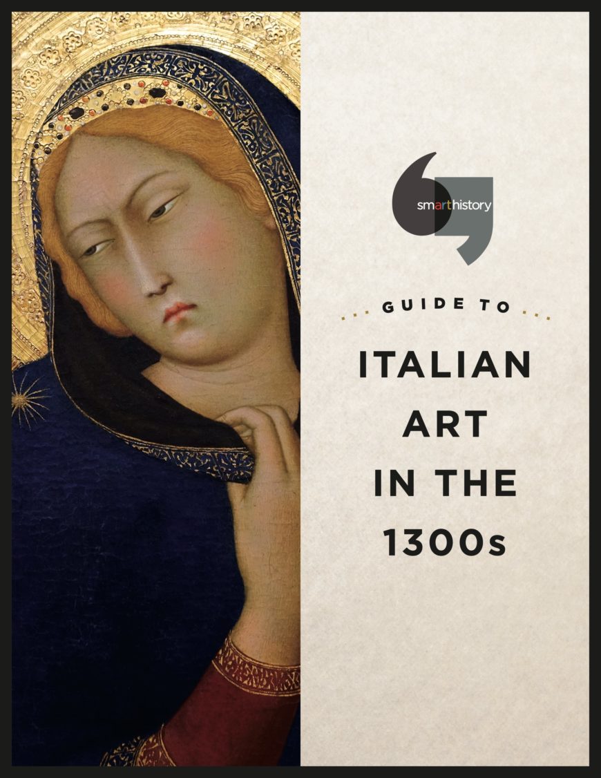 Cover, italian art in the 1300s