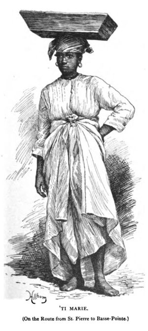 "'Ti Marie," engraving in Lafcadio Hearn, Two Years in the French West Indies (New York: Harper & Brothers, 1890), p. 107.