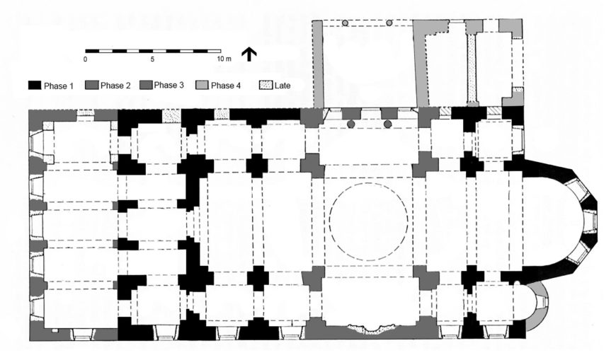 Plan of the Panagia Chrysephalos (Fatih Mosque), Trebizond (© Robert Ousterhout)