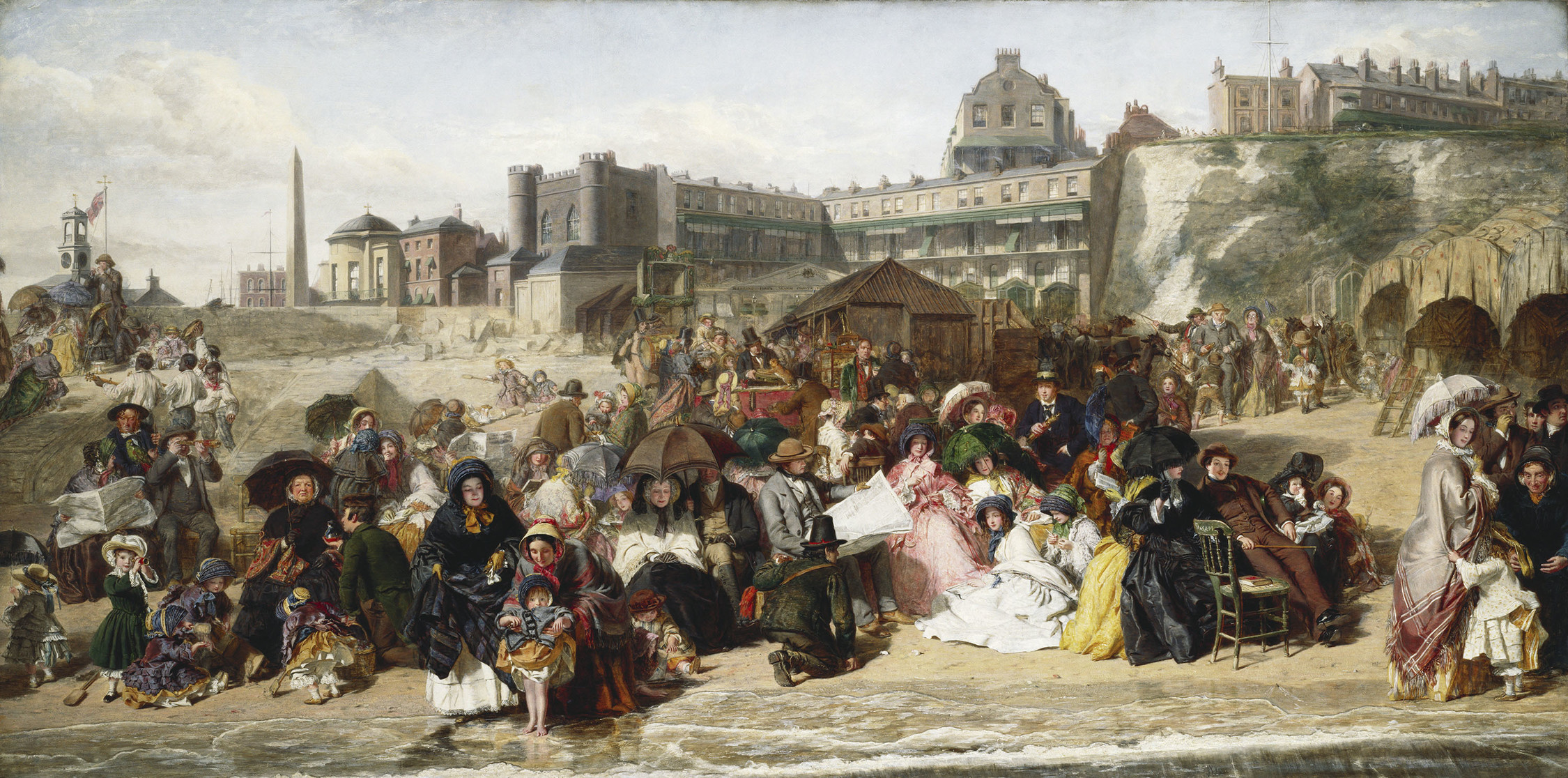 William Powell Frith, Ramsgate Sands (Life at the Seaside), 1851-54 , oil on canvas, | 77.0 x 155.1 cm (Royal Collection Trust)