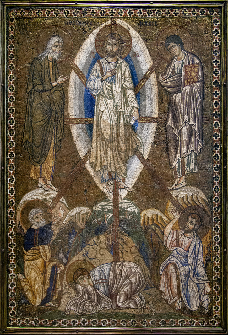 Icon of the Transfiguration, beginning of the 13th century, Constantinople, mosaic, 52 x 36 cm (photo: Byzantologist, CC BY-NC-SA 2.0)