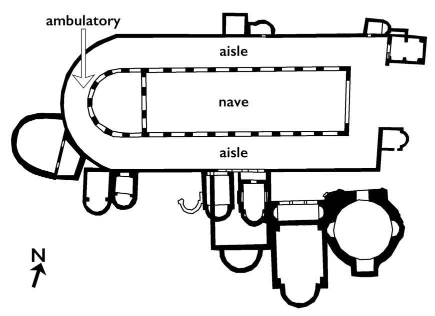 Plan of the Basilica Apostolorum (redrawn, Evan Freeman, CC BY-NC-SA 4.0)