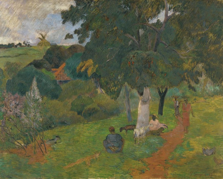Paul Gauguin, Coming and Going, Martinique, 1887, oil on Canvas, 72.5 × 92 cm (Carmen Thyssen-Bornemisza Collection on loan at the Museo Nacional Thyssen-Bornemisza, Madrid)