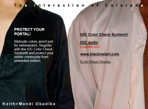 Mendi + Keith Obadike, The Interaction of Coloreds, Color Check, 2002, website originally produced for the Whitney Museum’s Artport gate page program (Rhizome)