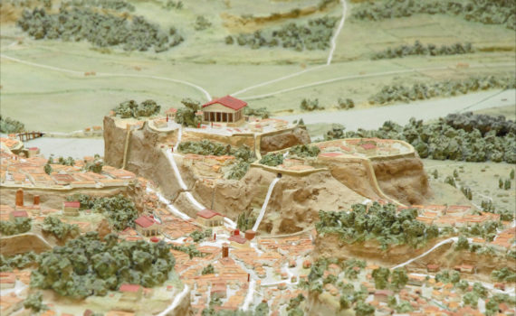 Model of Rome in the archaic period with a view of the Capitol and the Forum