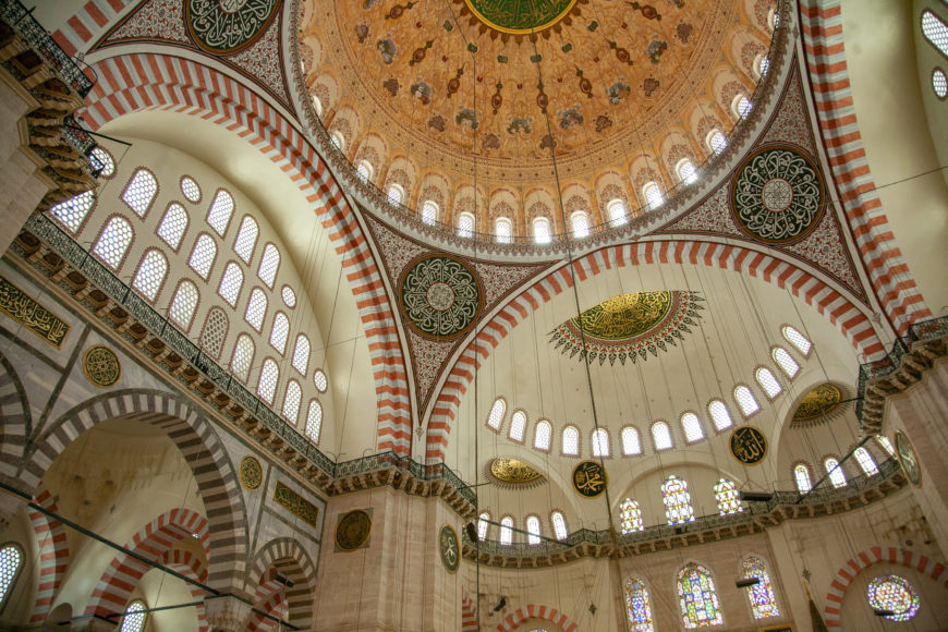 Süleymaniye Mosque in Istanbul—designed by Mimar Sinan and inaugurated 1557—was influenced by Byzantine architecture (photo: Evan Freeman, CC BY-NC-SA 4.0)