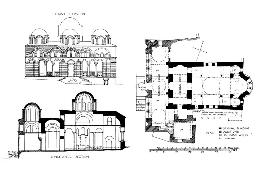 Vefa Kilise Mosque, Middle Byzantine with Late Byzantine additions, Constantinople (Istanbul) (Millingen, Byzantine Churches in Constantinople)