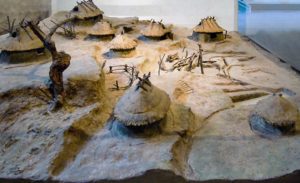 A model of the Iron Age village on the Palatine Hill (photo: Kathryn Arnold, CC BY-SA 4.0)