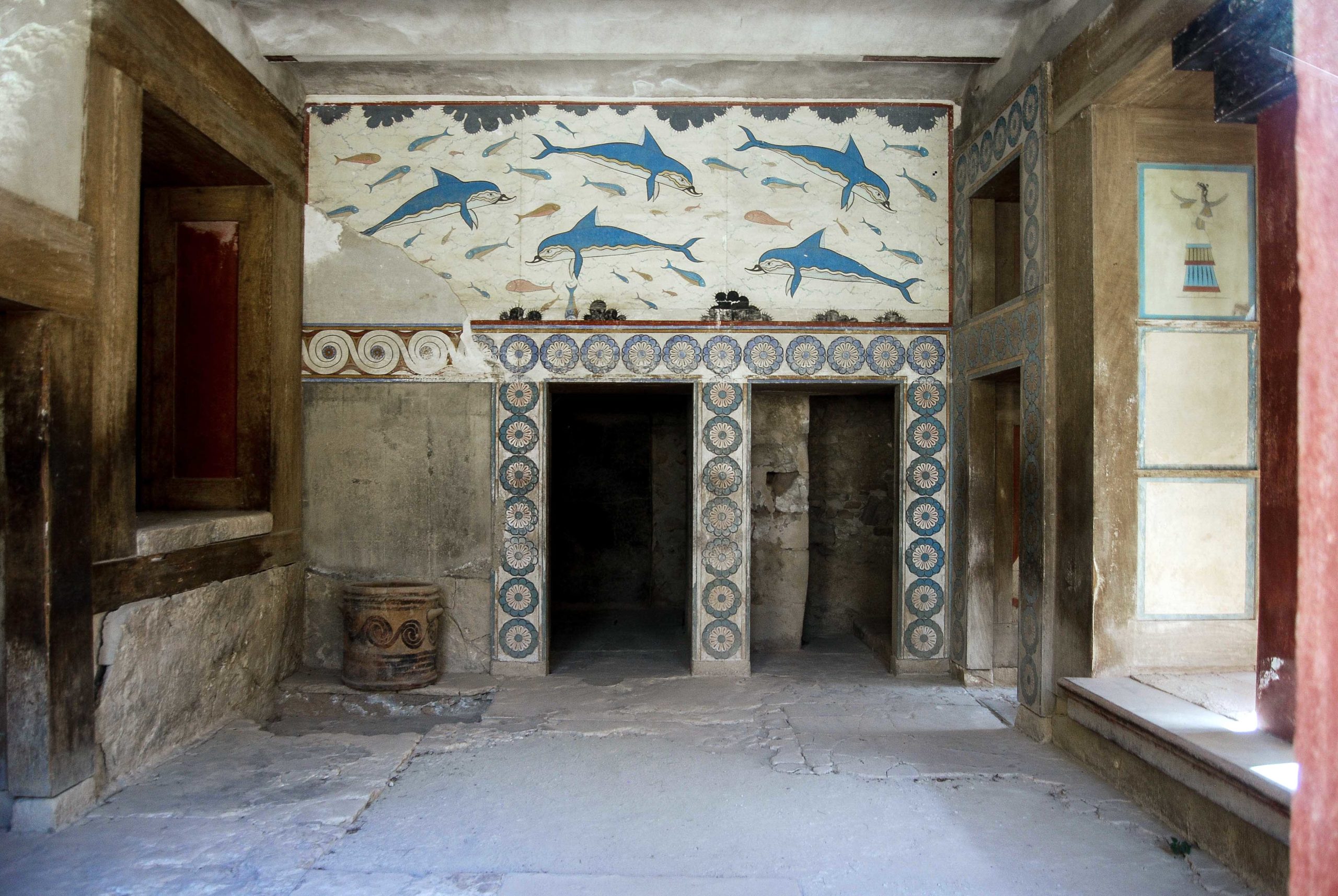 "Queen's megaron," east wing, Knossos (Andy Montgomery, CC BY-SA 2.0)