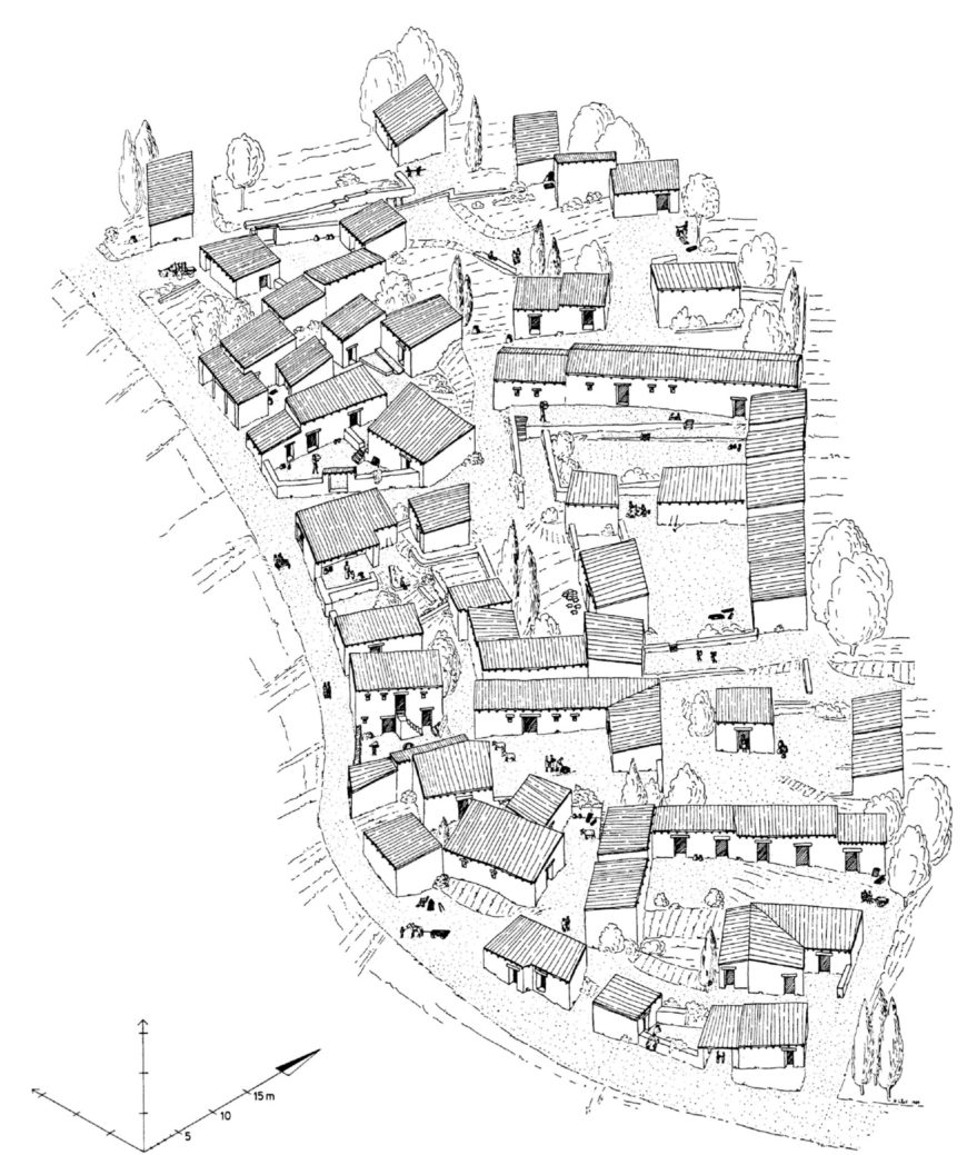 Reconstruction of a Byzantine neighborhood, Pergamon (© Klaus Rheidt)