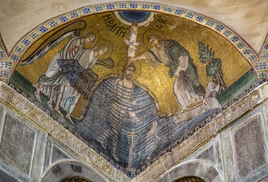 Baptism of Christ, 11th century, mosaic, Hosios Loukas Monastery, Boeotia (photo: Byzantologist, CC BY-NC-SA 2.0)