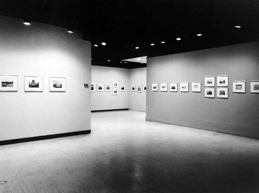 Installation view, New Topographics: Photographs of a Man-altered Landscape, 1975, George Eastman Museum