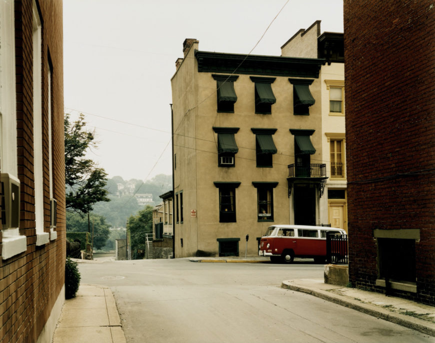 Stephen Shore Church and 2nd Streets, Easton, Pennsylvania, June 20, 1974, 1974, chromogenic color print, © Stephen Shore