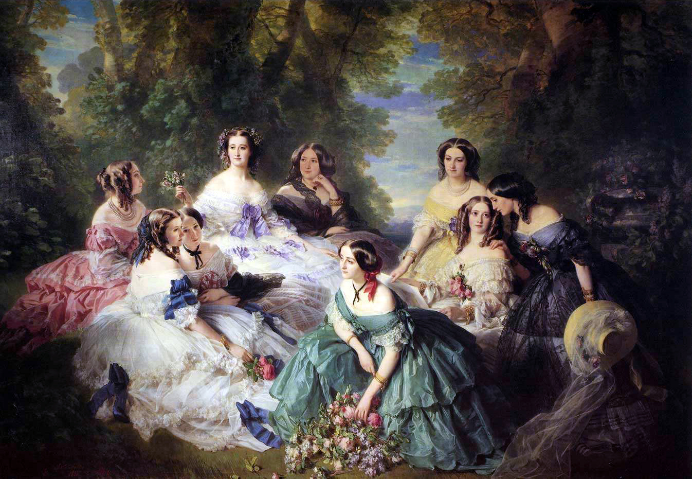 Fashion and Politics in Franz Xaver Winterhalters Portrait of The Empress Eugénie surrounded by her Ladies-in-Waiting