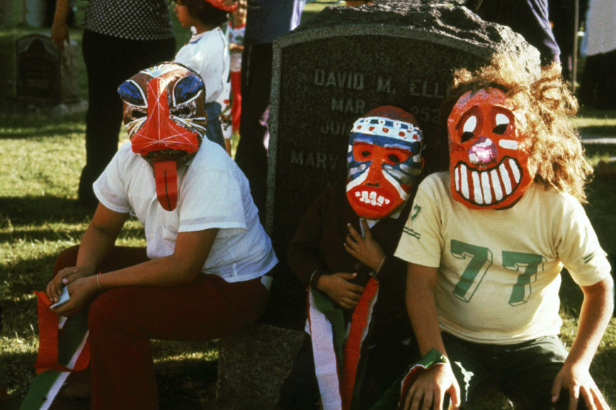 Self-Help Graphics, Day of the Dead '77, photography, November 1977, photograph (Self-Help Graphics and Art archives, UC Santa Barbara, Library, Department of Special Research Collections)