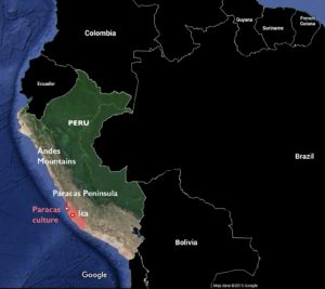 Map of Paracas Culture