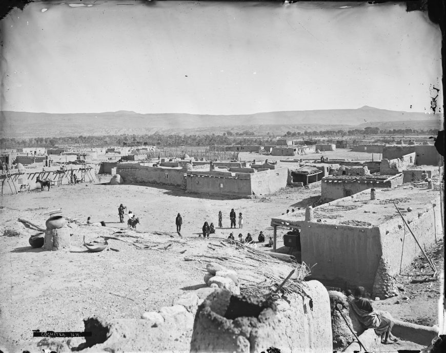 Cochiti pueblo, c. 1871–1907, photo by John K. Hillers, Smithsonian Institution, Bureau of American Ethnology (National Archives at College Park)