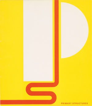 Elaine Lustig Cohen, Primary Structures Exhibition Catalog Cover, 1966, offset lithograph on paper (Jewish Museum, New York)