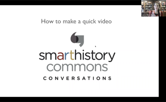 From a live webinar: Strategies for making a quick video