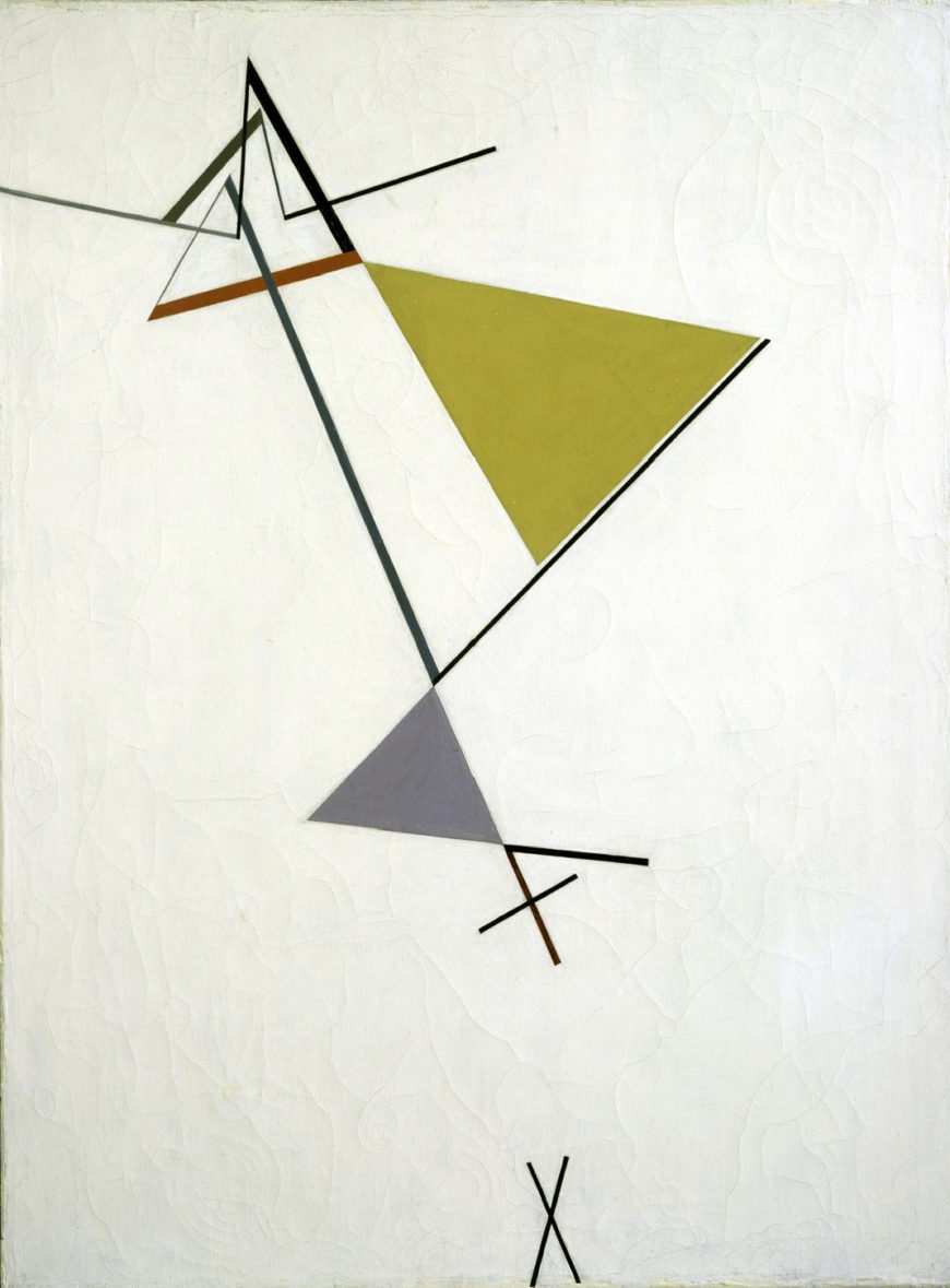 Tomás Maldonado, Development of a Triangle, 1949. Oil on canvas, 31 3/4 x 23 3/4 in. Collection of the Museum of Modern Art. 