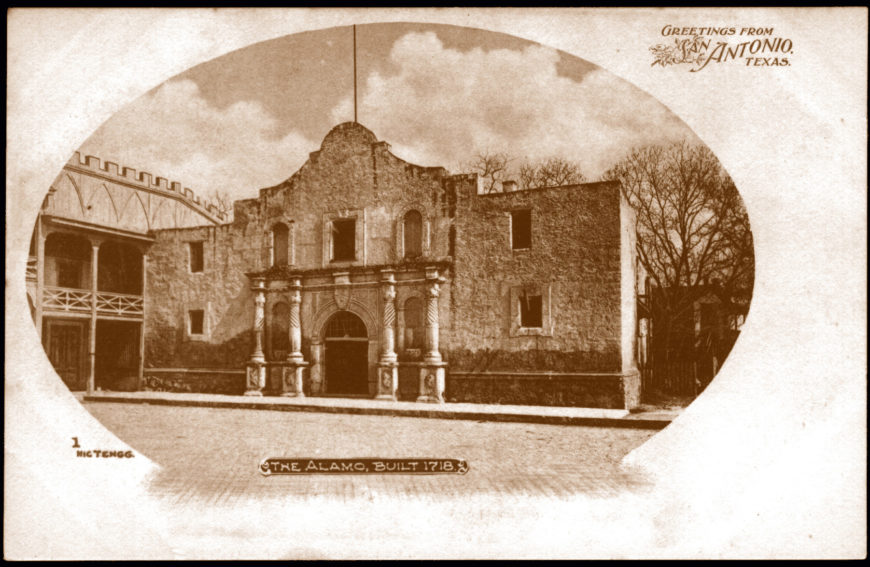 The Alamo, souvenir postcard, c. 1900 (Collection of Randell Tarín)