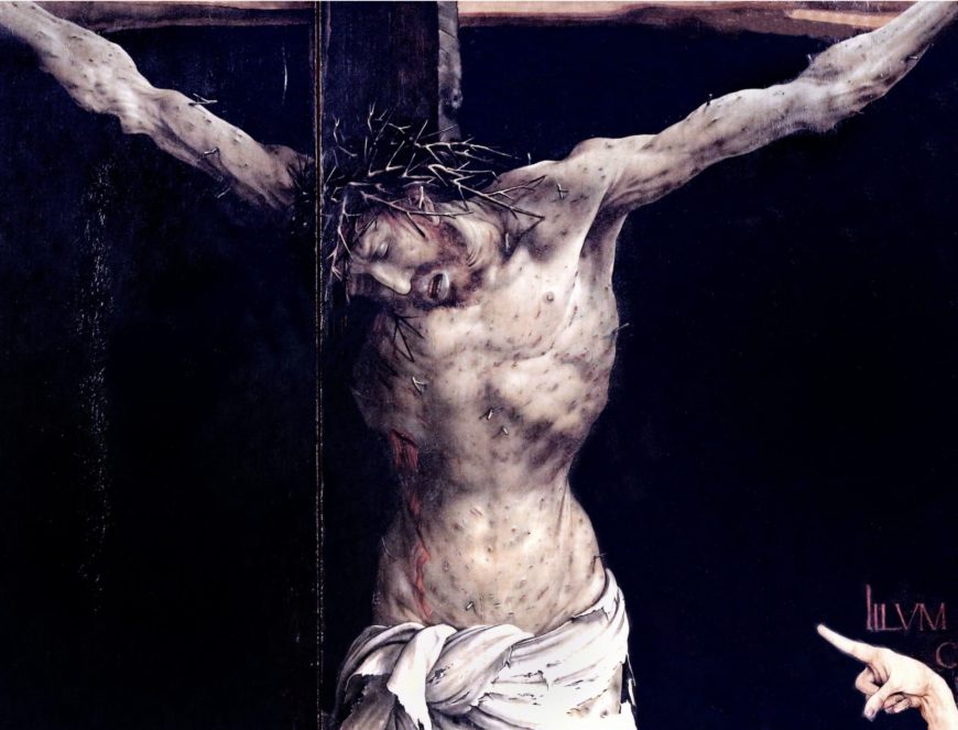 Crucifixion (detail), Matthias Grünewald, Isenheim Altarpiece, 1510–15