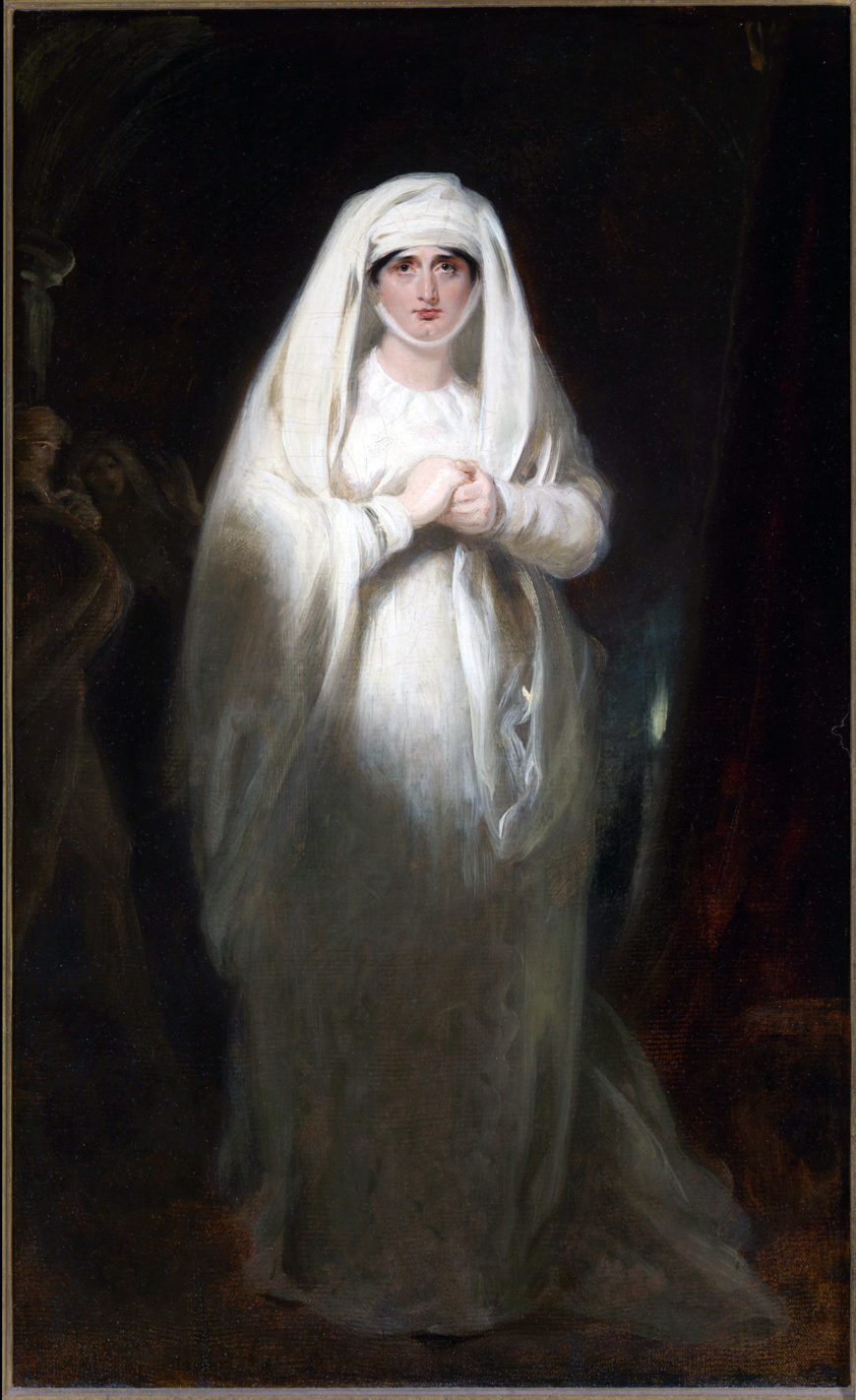 George Henry Harlow, Sarah Siddons in the Scene of Lady Macbeth Sleepwalking, 1814, oil on canvas, 64 x 39.4 cm (London, Garrick Club)