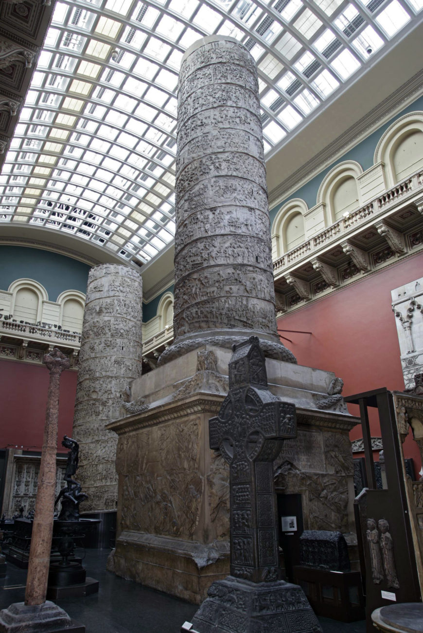 Copy of Trajan's column, c. 11864, painted plaster cast, 523.5 cm high(The Victoria and Albert Museum, London)