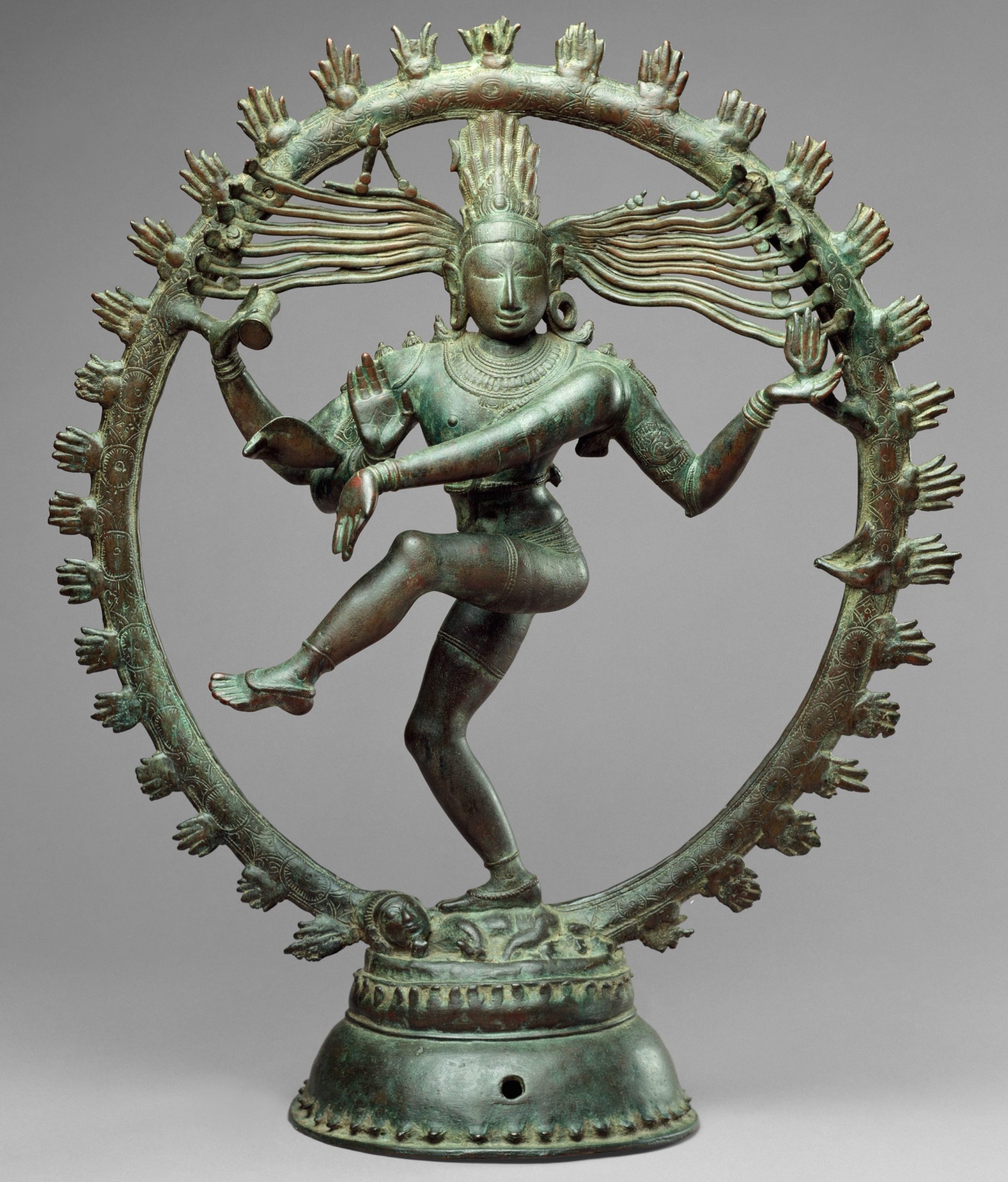 Shiva as Lord of the Dance (Nataraja), c. 11th century, Chola period, copper alloy, 68.3 x 56.5 cm (The Metropolitan Museum of Art)