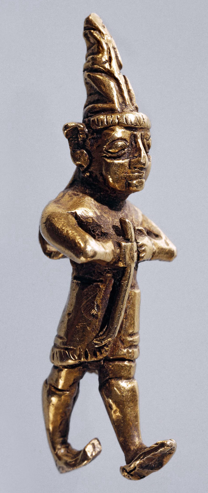 Gold figurine of a god Hittite, about 1400-1200 B.C.E. From Anatolia (modern Turkey), 3.94 cm high
