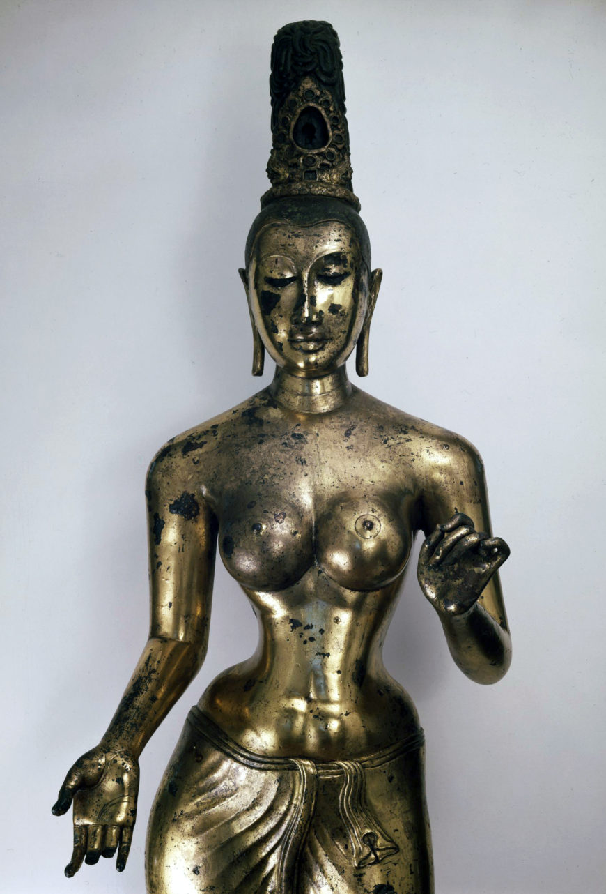 Statue of Tara, 700–750, found between Trincomalee and Batticaloa, Sri Lanka, 143 cm (© The Trustees of the British Museum)