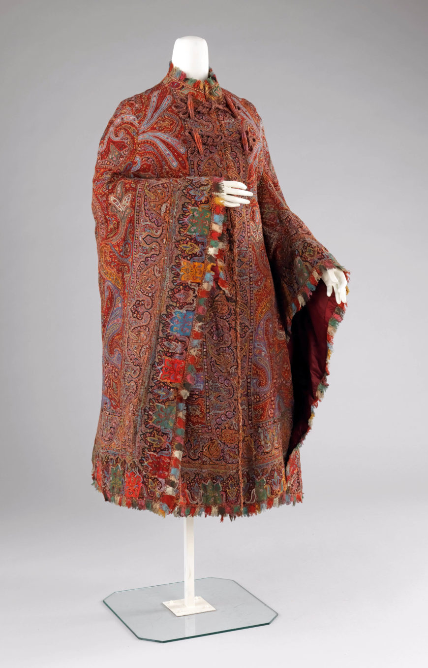 Cloak, wool and silk, 1885-89, America (The Met)