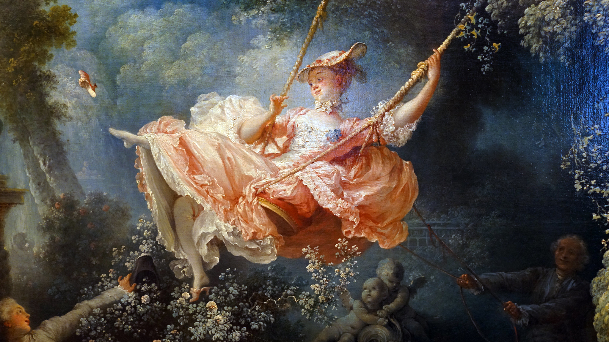 Jean-Honoré Fragonard, The Swing, c. 1767, Wallace Collection, London, UK. Detail.