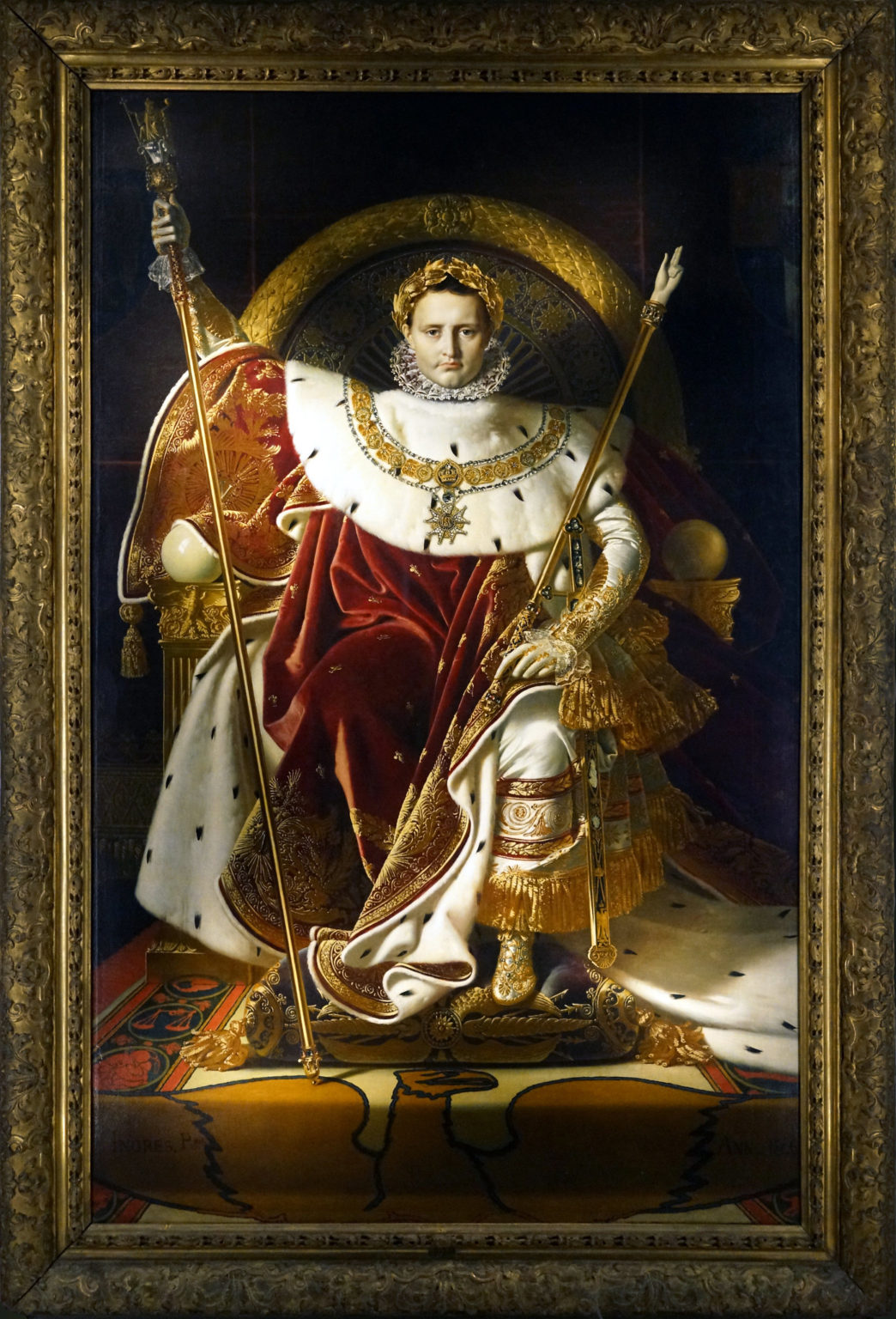 napoleon on his imperial throne        
        <figure class=