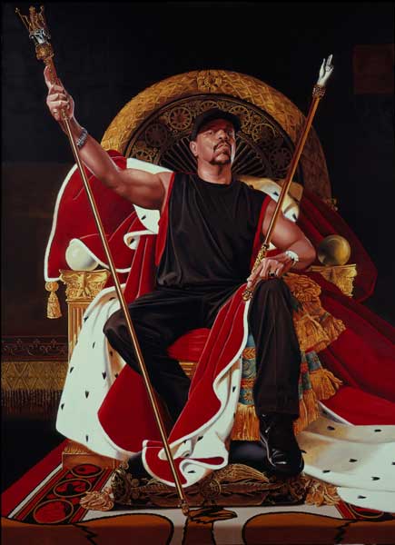 Kehinde Wiley, Ice T, 2005, oil on canvas, 243.8 x 182.9 cm (private collection) © Kehinde Wiley
